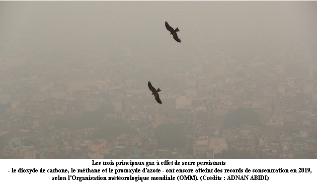 Climat : concentration record de CO2 en dépit des confinements liés à la Covid-19 (OMM)